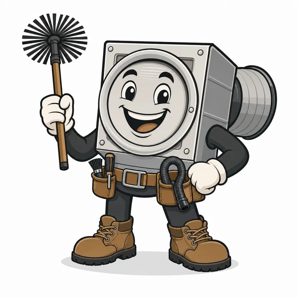 ClearFlow Air Duct Cleaning mascot